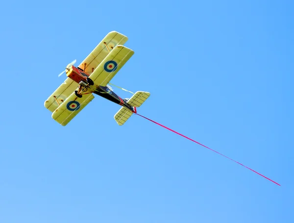 Homemade radio control aircraft with electric motor. — Stock Photo, Image