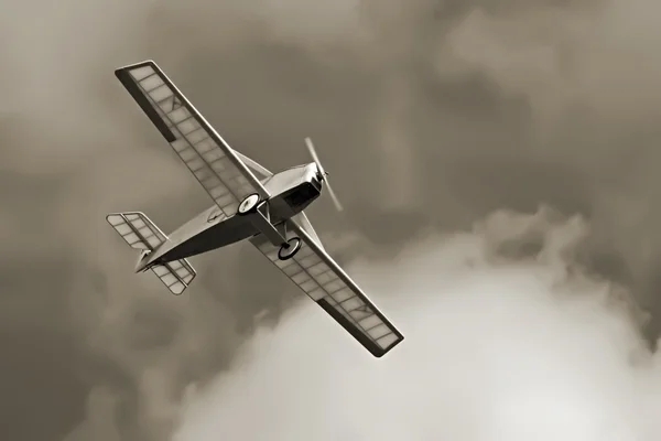 Historic plane on sky — Stock Photo, Image