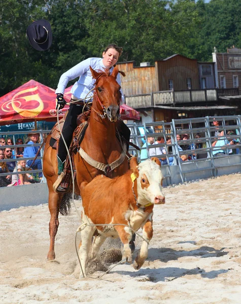 Oidentifierade cowboy — Stockfoto