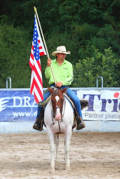 Oidentifierade cowboy — Stockfoto