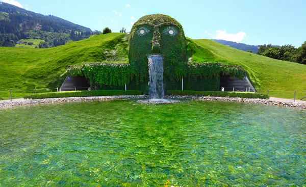 Entrance to Swarovski Kristallwelten exhibition of glass art — Stock Photo, Image