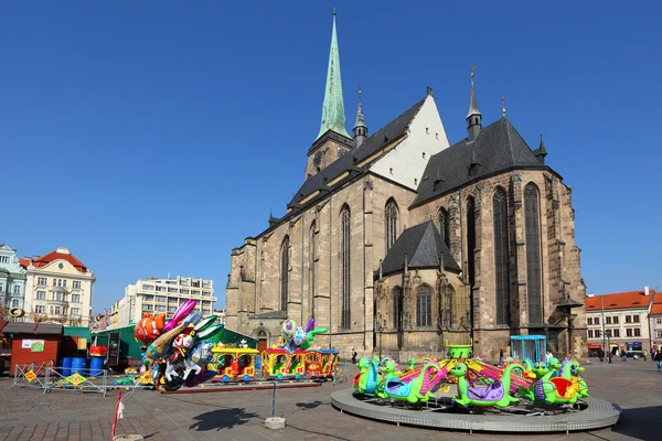 Easter market in Pilsen — Stock Photo, Image