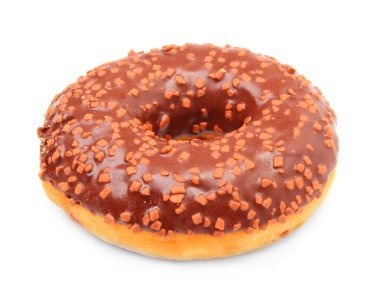 Kakaolu çikolata sırlı donut sprinkles