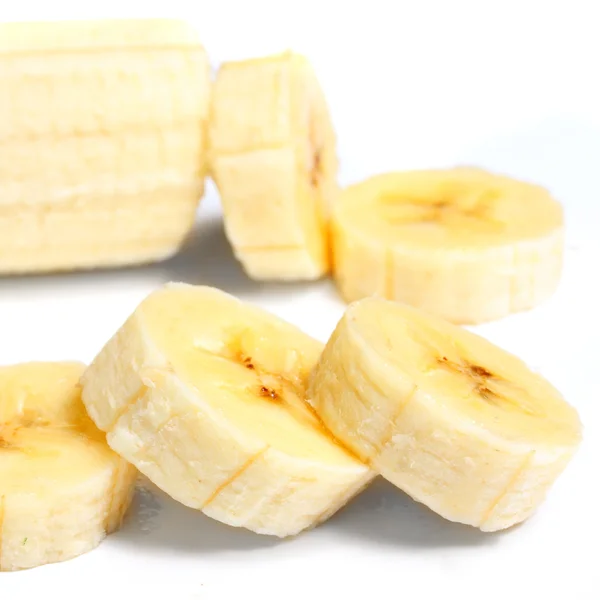 Vers gesneden bananen — Stockfoto
