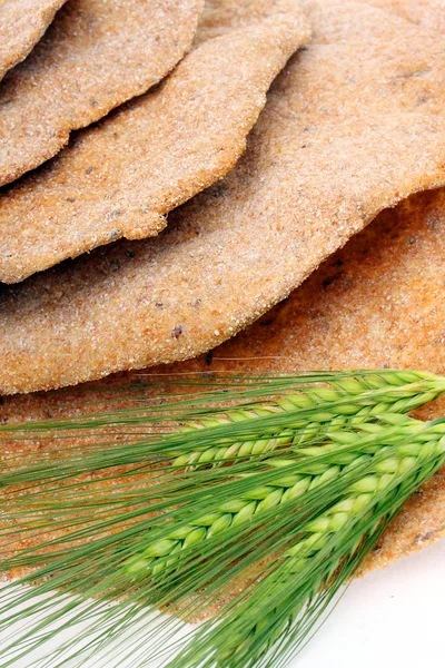 Arabian bread with corn. — Stock Photo, Image