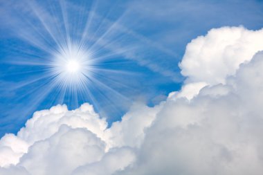 Mavi gökyüzü arkaplanı