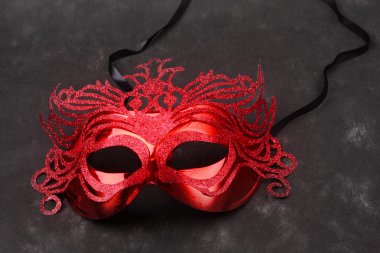 maskeli balo için maske dekore edilmiş
