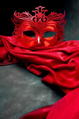 maskeli balo için maske dekore edilmiş
