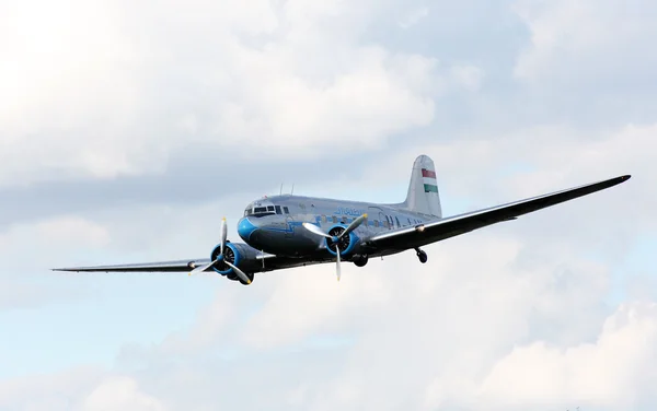 歴史的な旅客機 lisunov 李 2、ピルゼン航空日 — ストック写真