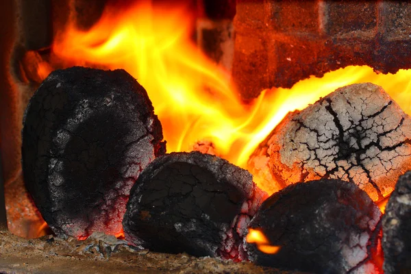 Imagem de um incêndio . — Fotografia de Stock