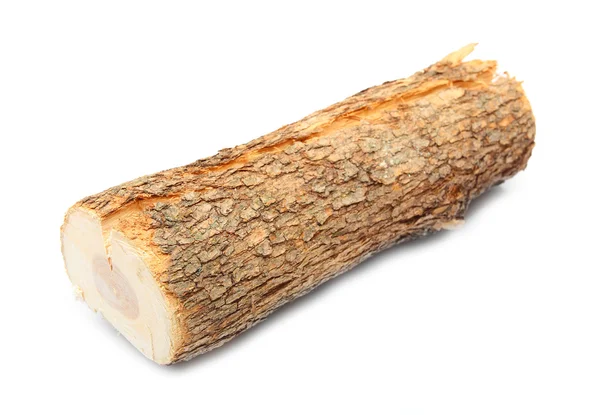 Corte madeira de fogo log de árvore de amieiro comum — Fotografia de Stock