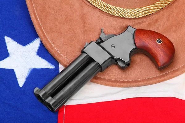 Pistola doble derringer — Foto de Stock