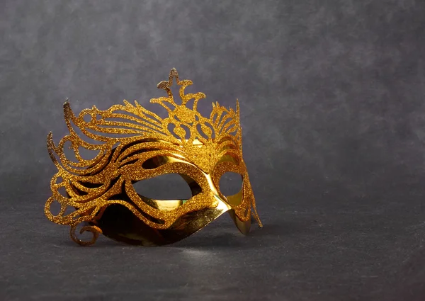 Decorated mask for masquerade on dark background — Stock Photo, Image