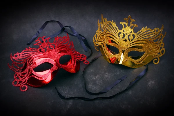 Máscaras decoradas para mascarada — Fotografia de Stock