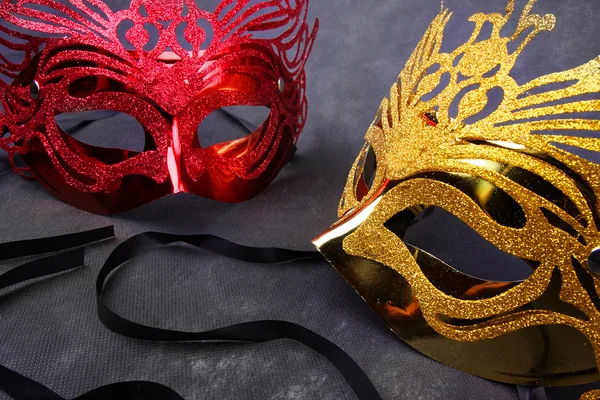 Máscaras decoradas para mascarada — Fotografia de Stock