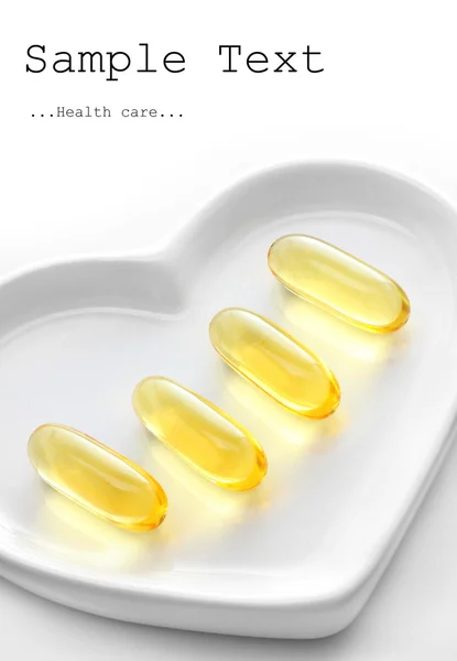 Omega-3 tabletki — Zdjęcie stockowe