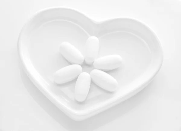 Tablety s prostorem pro váš text. koncepce zdravotní péče. — Stock fotografie