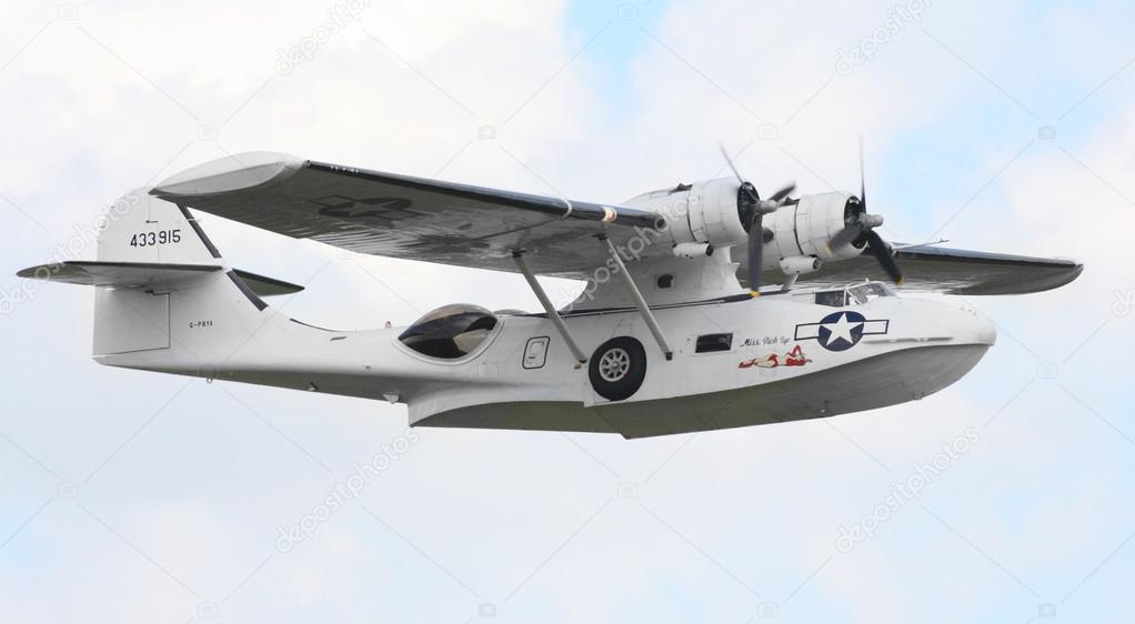 American Rescue Flying Boat Consolidated Pby 5a Catalina Stock Editorial Photo C Vladvitek