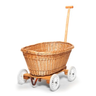 rustik bebek arabası üzerinden çek kırsal.