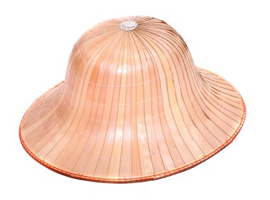 tropikal hedef için bambu şapka