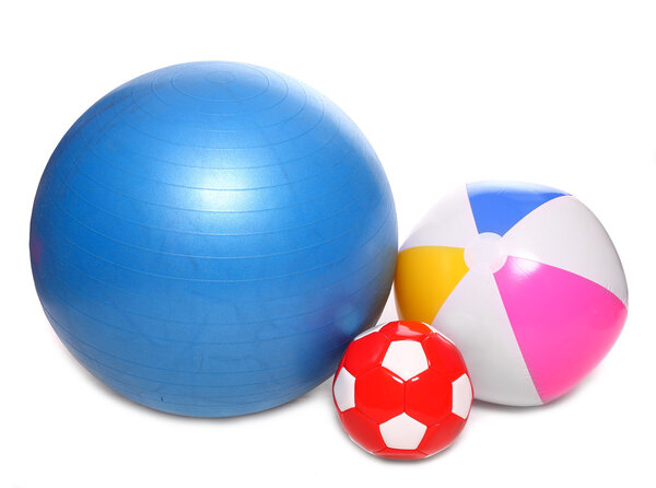 Balls and water toys
