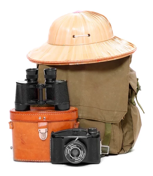 Artigos vintage para viajantes para os trópicos . — Fotografia de Stock