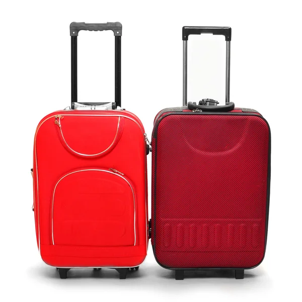 Dos bolsas de viaje rojas — Foto de Stock