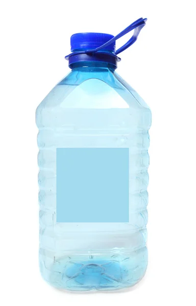 Botella de plástico con agua potable — Foto de Stock