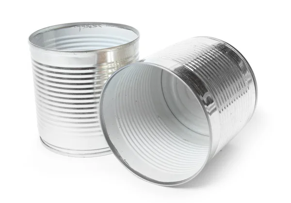 Empty tin cans — Stock Photo, Image