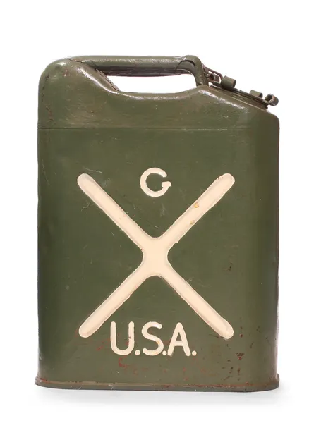 Vintage oss armén gas kan (bränsle container) — Stockfoto