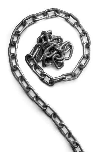 Spiral from chains — Stock Photo, Image