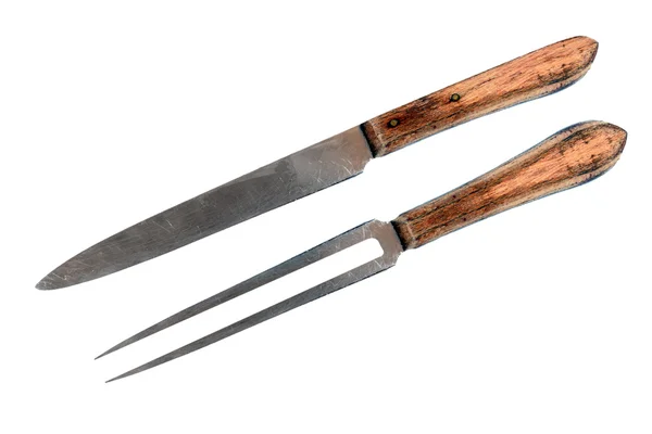 Cuchillo y tenedor — Foto de Stock