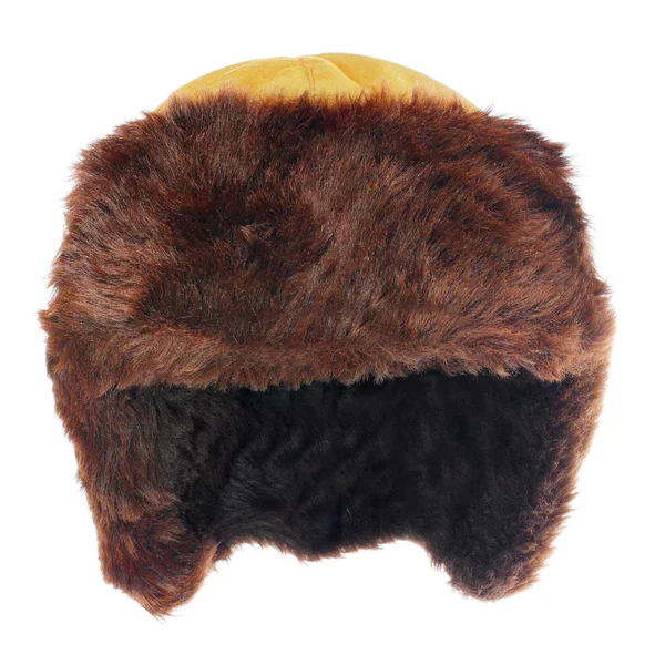 Меховая шапка для зимней погоды . — стоковое фото