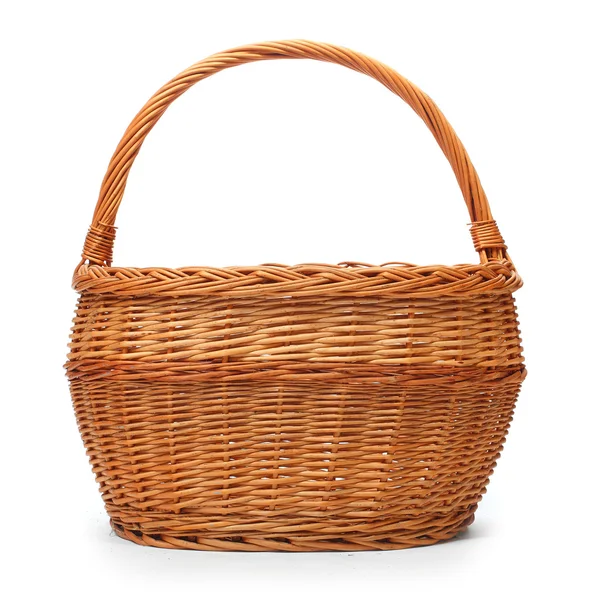 Empty wicker basket — Stock Photo, Image