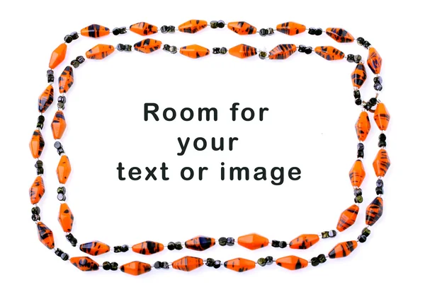 Frame from indian red necklace — Stock Photo, Image