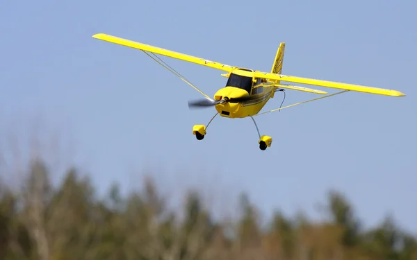 Homemade radio control aircraft with electric motor. — Stock Photo, Image