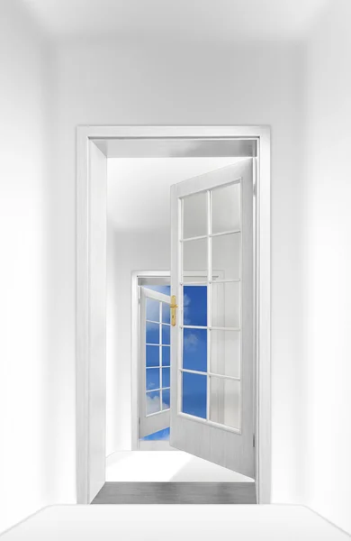 Door to sky - conceptual image - business metaphor — Stock Photo, Image