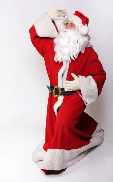 Santa cercando — Foto Stock