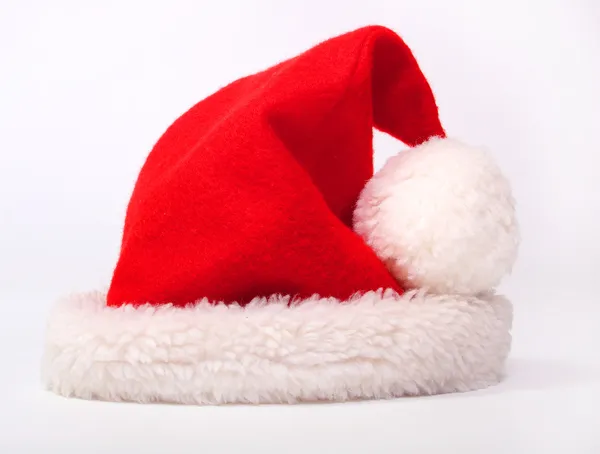 Sombrero rojo de Santa Claus — Foto de Stock