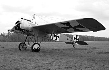 tarihi fokker eindecker uçak