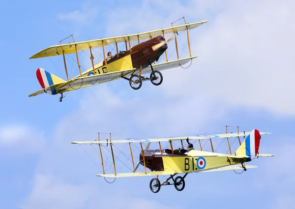 Два исторических самолёта Curtiss JN-4 — стоковое фото