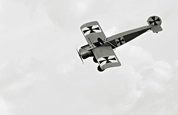 Historische vliegtuig fokker eindecker — Stockfoto