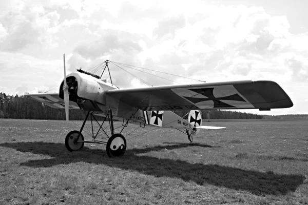 Historische vliegtuig fokker eindecker — Stockfoto