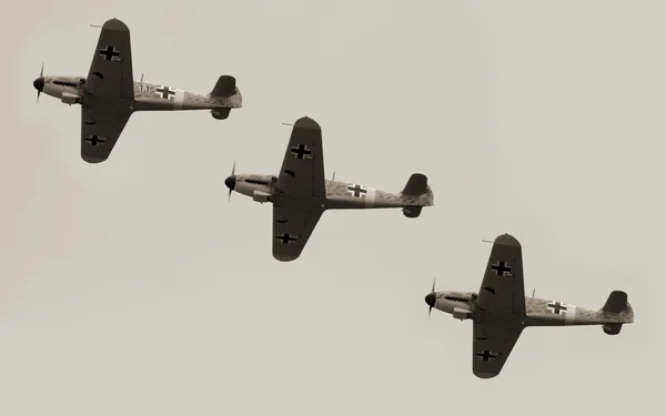 Aviones históricos Messerschmidt Me109 — Foto de Stock