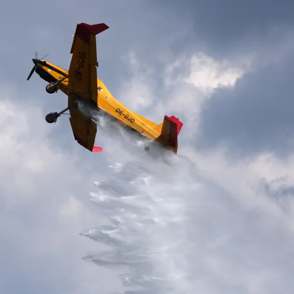 Aereo in cielo — Foto Stock