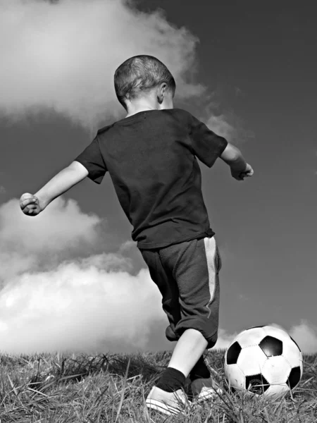 Small football player — Stock Photo, Image