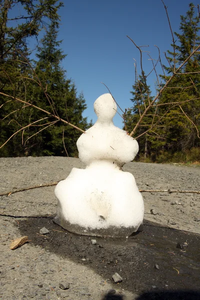 Muerto muñeco de nieve — Foto de Stock