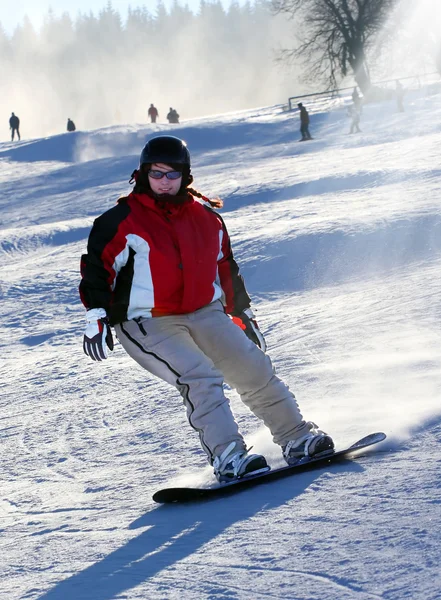 女子滑雪 — 图库照片