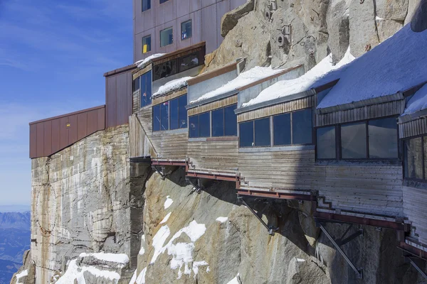 Aiguille du Midi, 3842m, Alta Savoia, Chamonix, Francia — Foto Stock