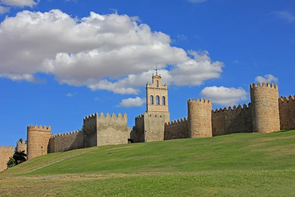 Fortificación medieval imponiendo muros medievales (siglos XI-XIV) —  Fotos de Stock